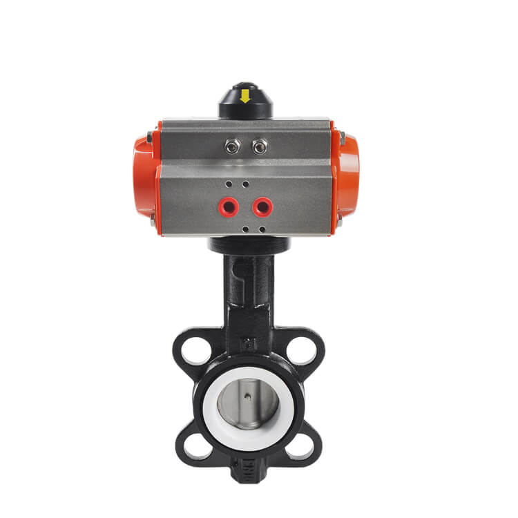 HK59-D Cast Iron Pneumatic Actuated Butterfly Valve